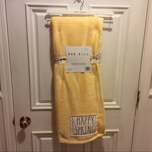 Rae Dunn YELLOW Throw - Picture 2 of 2